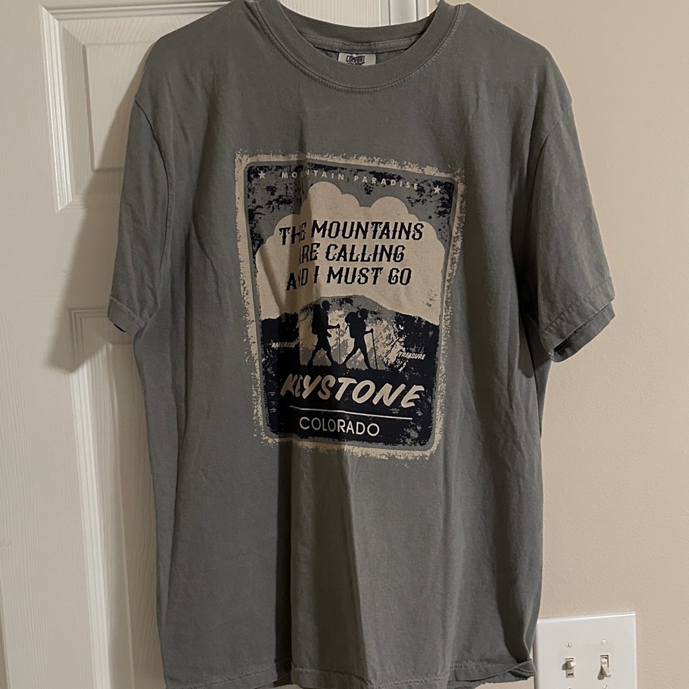 Comfort Colors Gray Adventure Graphic Tee